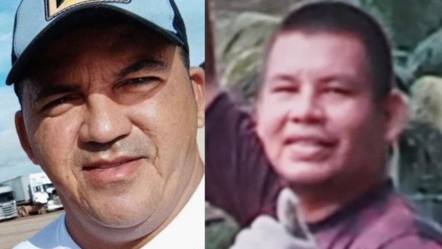 Dois homens em fotos lado a lado. Polícia divulga casos de desaparecimentos.