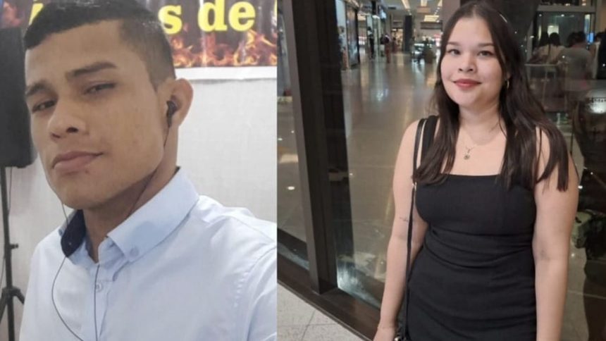 Dois indivíduos, um homem e uma mulher, em fotos separadas, possivelmente relacionados a casos de desaparecimento.