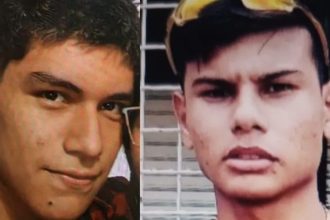 Dois jovens desaparecidos em Manaus, retratados em fotos lado a lado.