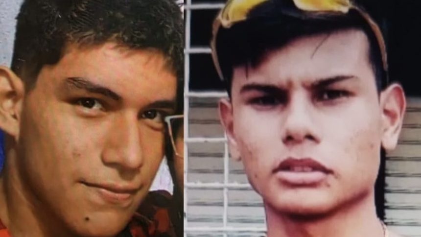 Dois jovens desaparecidos em Manaus, retratados em fotos lado a lado.