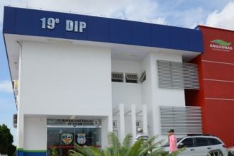 Fachada da 19ª DIP (Delegacia Interativa de Polícia) em Manaus, Amazonas.