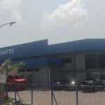 Fachada da empresa Novatec em Manaus, indústria de plásticos.