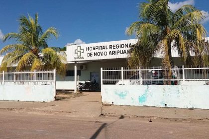 Fachada do Hospital Regional de Novo Aripuanã onde médico deveria estar atuando