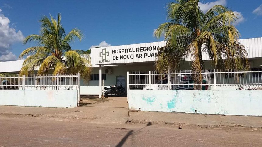 Fachada do Hospital Regional de Novo Aripuanã onde médico deveria estar atuando