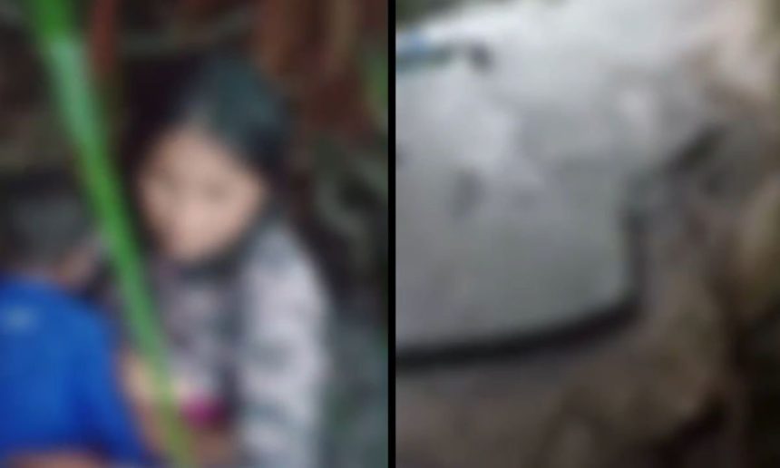 Família ribeirinha em situação de naufrágio próximo ao lago do Limão.