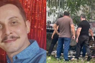 Foto de Manuel Guedes Brandão Neto, psicólogo de Manaus, com cena de investigação ao fundo.