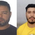 Fotos de dois homens, suspeitos de estelionato em Manaus, divulgadas pela polícia.