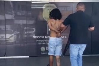 Homem preso em Manaus após agredir ex-namorada