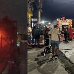 IncĂȘndio em imĂłvel na Avenida Sete de Setembro, com bombeiros no local.