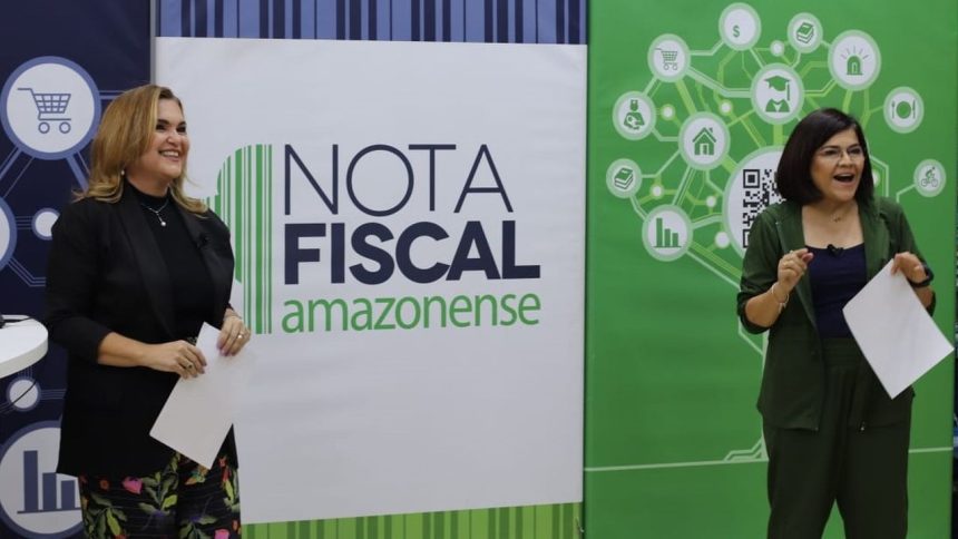 Mulheres apresentam prêmios da Nota Fiscal Amazonense em evento