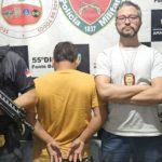 Polícia apresenta suspeito de crime em Fonte Boa, Amazonas.