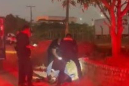 Polícia em local de crime após morte de Gerly Martins da Silva.