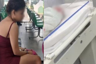 Rebeca Ferreira, 18 anos, presa após jogar o filho recém-nascido pela janela.