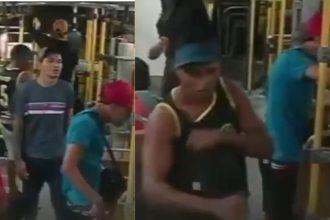 Suspeitos de assalto em ônibus são exibidos pela Polícia Civil do Amazonas.