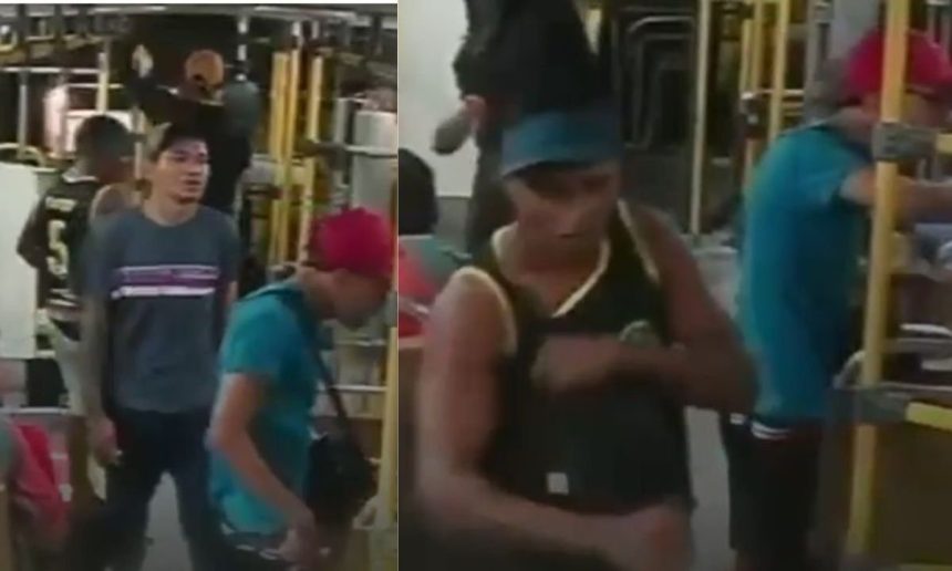 Suspeitos de assalto em ônibus são exibidos pela Polícia Civil do Amazonas.