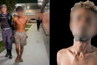 Suspeitos presos em investigação de homicídio.