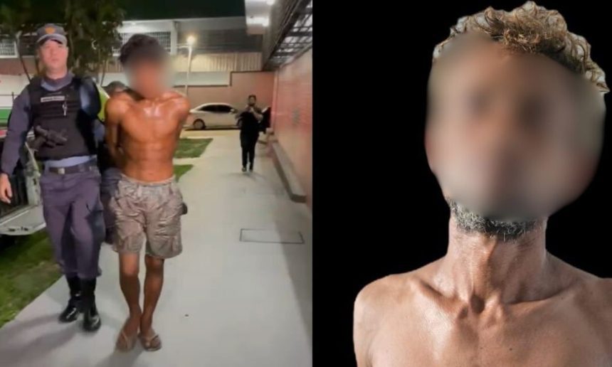 Suspeitos presos em investigação de homicídio.