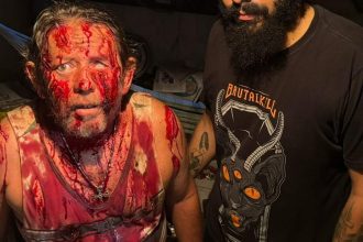Workshop de efeitos especiais para filmes de terror em Manaus: Maquiagem com sangue.