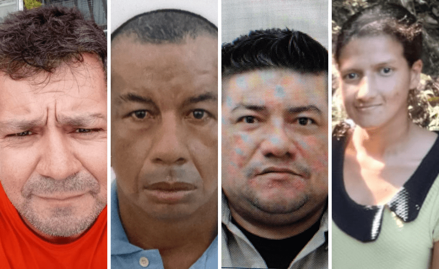 Imagem colorida mostra desaparecidos