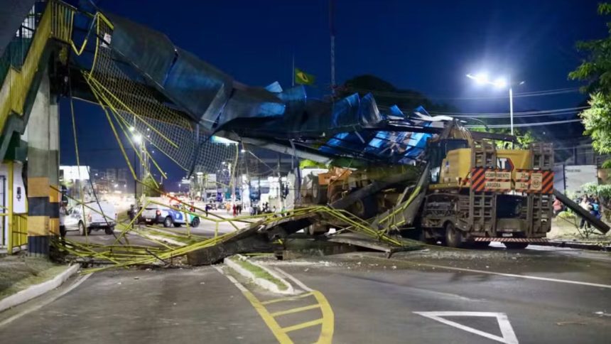 Demolição da passarela da avenida Torquato Tapajós inicia neste domingo