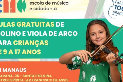 Aulas gratuitas de violino e viola no Santa Etelvina
