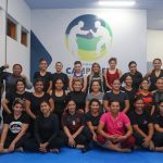 Imagem colorida mostra equipe de Defesa Pessoal