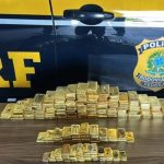 Apreensão de barras de ouro pela Polícia Rodoviária Federal (PRF)