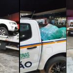 Apreensão de drogas: caminhonete com drogas apreendida pela polícia em Manaus.