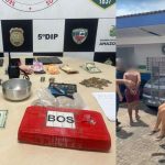 Apreensão de drogas e prisões em operação policial em Manaus.