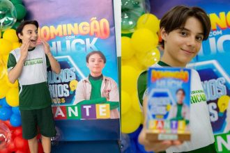 Dante Carvalho de Castro comemora sua participação no 'Domingão com Huck'