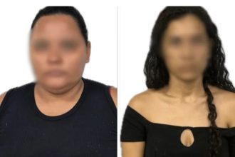 Duas mulheres em fotos. Sem mais informações disponíveis.