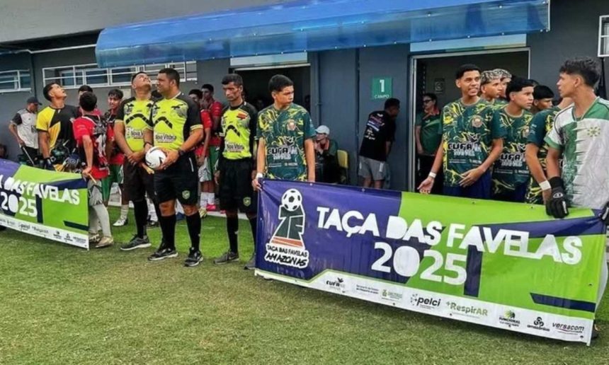 Evento esportivo Taça das Favelas Amazonas 2025 em Manaus.