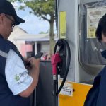 Fiscalização do Procon-AM em posto de combustível em Parintins.