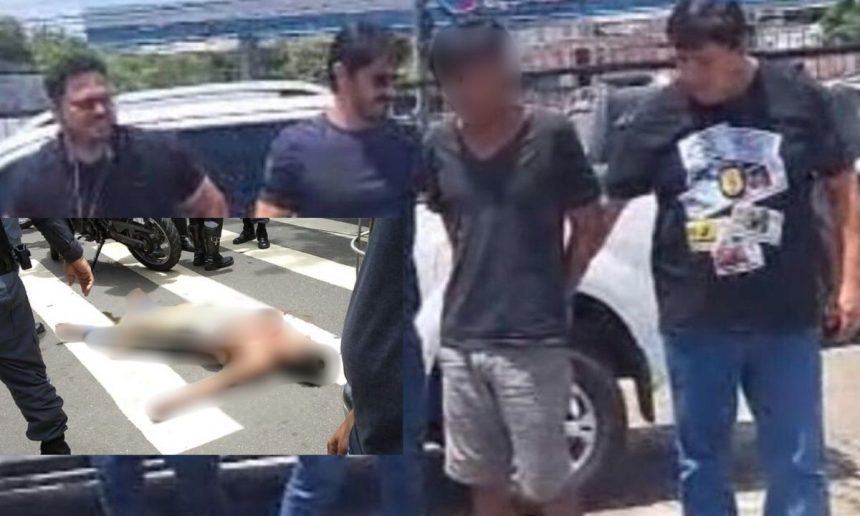 Homem preso suspeito de envolvimento na morte de José Alberto Duarte Medina em Manaus.
