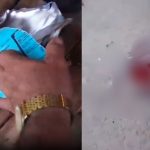 Imagem mostra homem manuseando cilindro R134a e ferimentos após explosão.