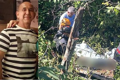 Investigador Raimundo Nonato Monteiro Machado, em cena de resgate após acidente.