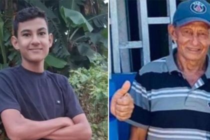 João Emmanuel da Silva e Elias Emmanuel da Silva Andrade, vítimas de ataque de piranhas.