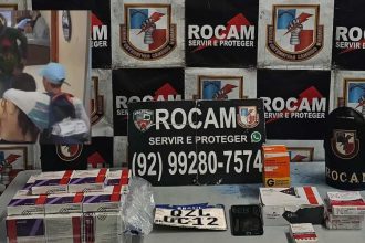 Prisão de suspeito e apreensão de medicamentos pela ROCAM