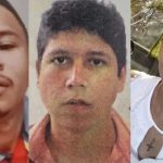 Retratos de três pessoas desaparecidas em Manaus, Brasil.