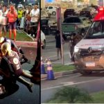 Socorristas atendem vítima de choque elétrico em estacionamento