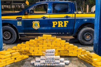 PRF apreende 310 kg de drogas durante fiscalização na BR-319