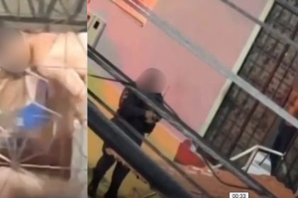 Câmera flagra homem agredindo mulher a socos em Manaus; ele foi preso