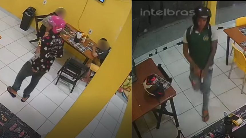 Assaltantes armados roubam clientes em pastelaria no bairro Cidade Nova