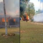 Incêndio destrói casa em fazenda em Itacoatiara
