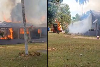 Incêndio destrói casa em fazenda em Itacoatiara