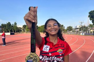 Atleta do Amazonas conquista dois ouros no Troféu Norte-Nordeste de Atletismo Sub-16