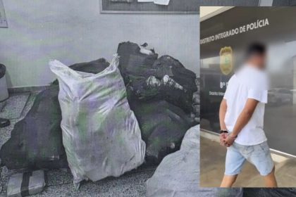Homem é preso por armazenar 368 kg de maconha em oficina na zona oeste de Manaus