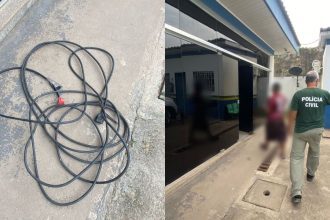 Homem é preso por agredir esposa com fio elétrico em Nova Olinda do Norte