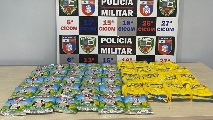 Adolescentes são apreendidas após furto de pacotes de leite em supermercado de Manaus
