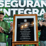 Presidente da ColÎmbia, Gustavo Petro, e Lula durante inauguração do CCIPI